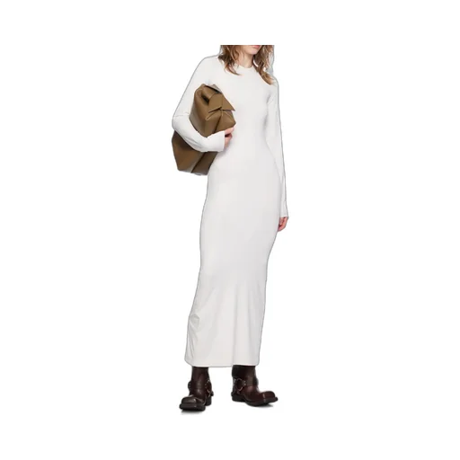 Round-Collar Long-Sleeved Dress