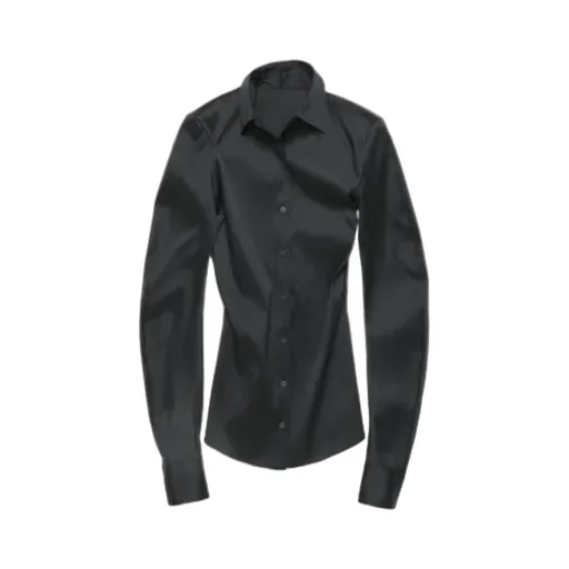 Asymmetrical Button-Down Shirt