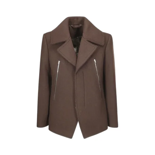 Zip Detailed Felted Jacket