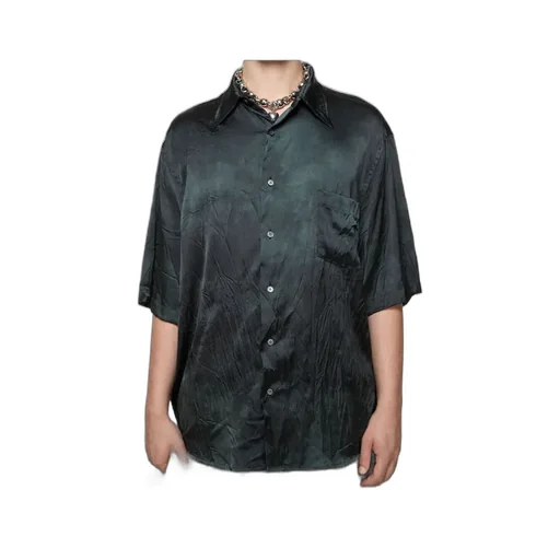 Flower Printed Short Sleeved Shirt