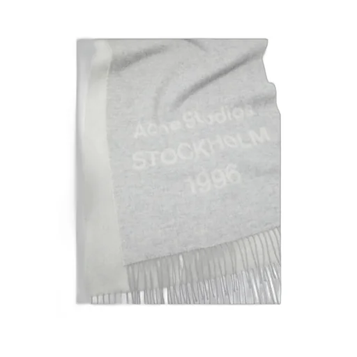 Logo Jacquard Fringed Scarf