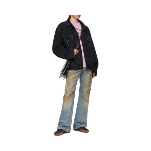 Drop-Shoulder Denim Jacket