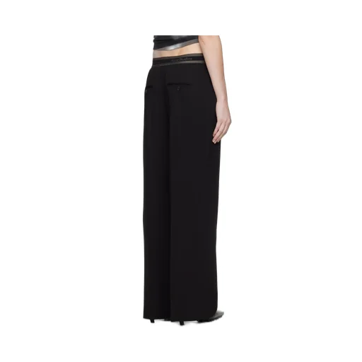 Pleated Straight-Leg Trousers