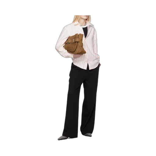 Pleated Straight-Leg Trousers