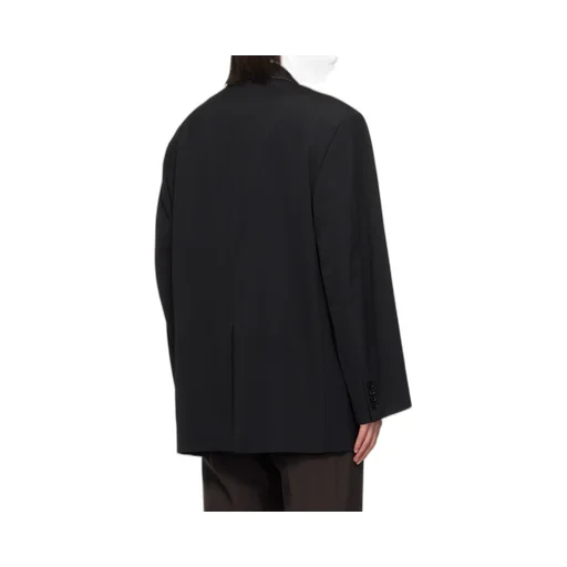 Contrast-Stitching Blazer