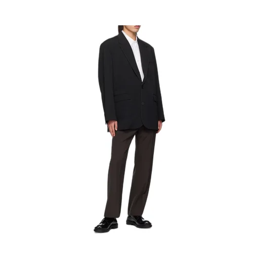Contrast-Stitching Blazer