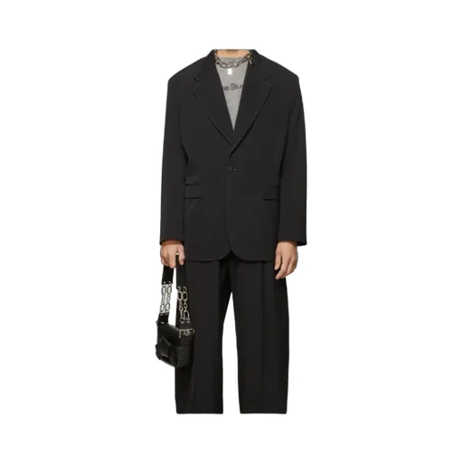 Contrast-Stitching Blazer
