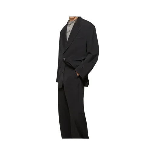 Contrast-Stitching Blazer
