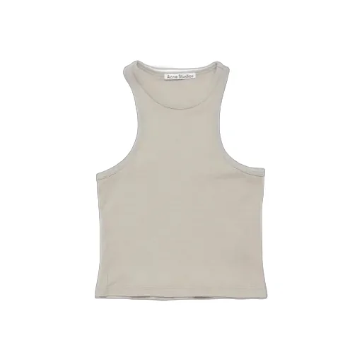 Waffle-Knit Cotton Tank Top