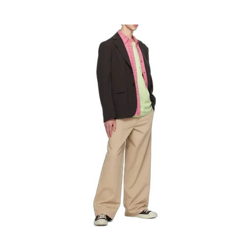 Logo Patch Wide-Leg Trousers