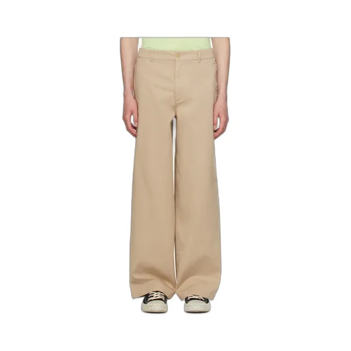 Logo Patch Wide-Leg Trousers