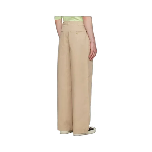 Logo Patch Wide-Leg Trousers