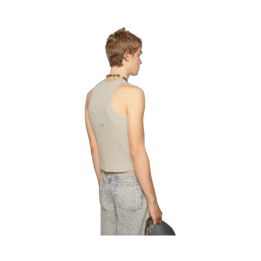 Waffle-Knit Cotton Tank Top