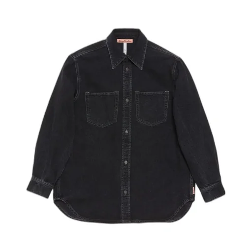 Long-Sleeved Denim Shirt