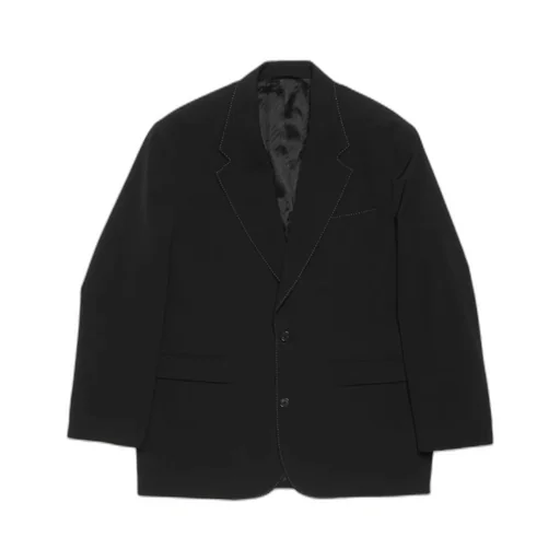 Contrast-Stitching Blazer