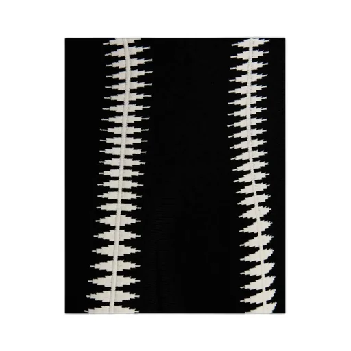 Spine Jacquard-Pattern Flared Mini Dress