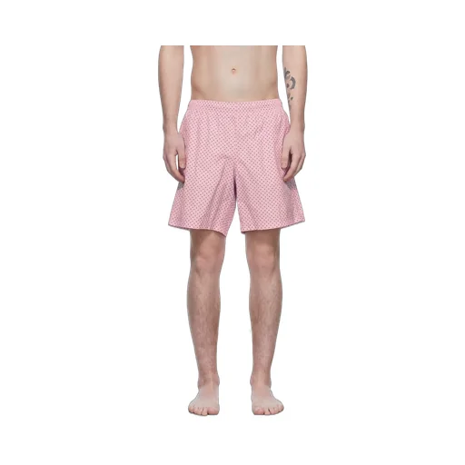 Skull Print Slip-On Swim Shorts