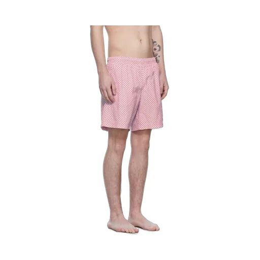 Skull Print Slip-On Swim Shorts