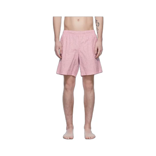 Skull Print Slip-On Swim Shorts