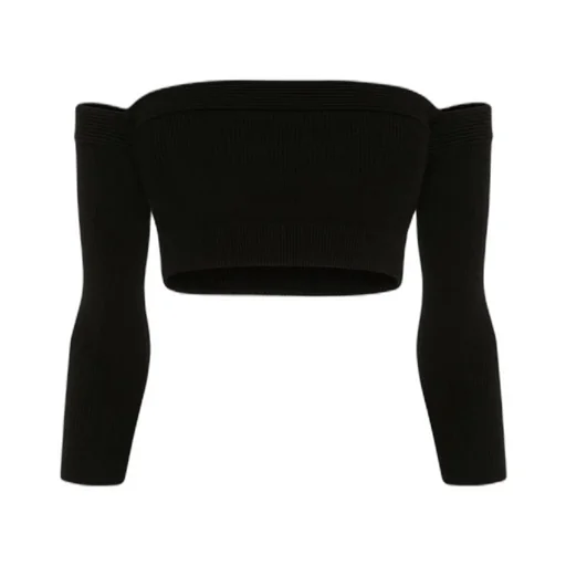 Long-Sleeve Bandeau Top