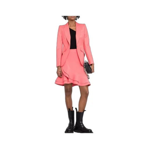 Ruffled Asymmetric Mini Skirt