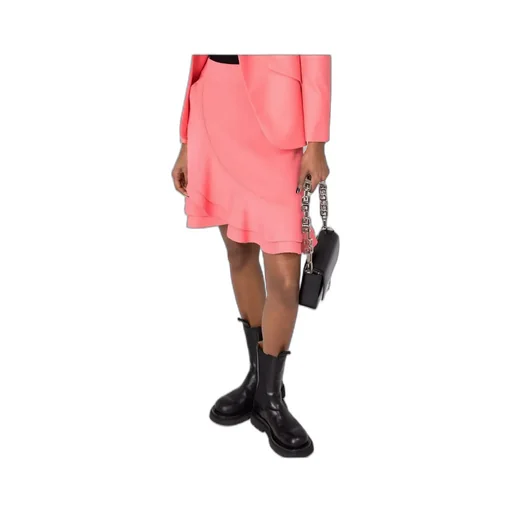 Ruffled Asymmetric Mini Skirt