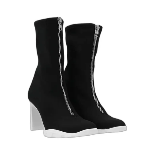 Scuba Front Zipped Boots