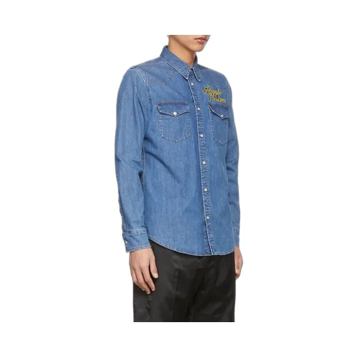 Logo Detailed Denim Shirt