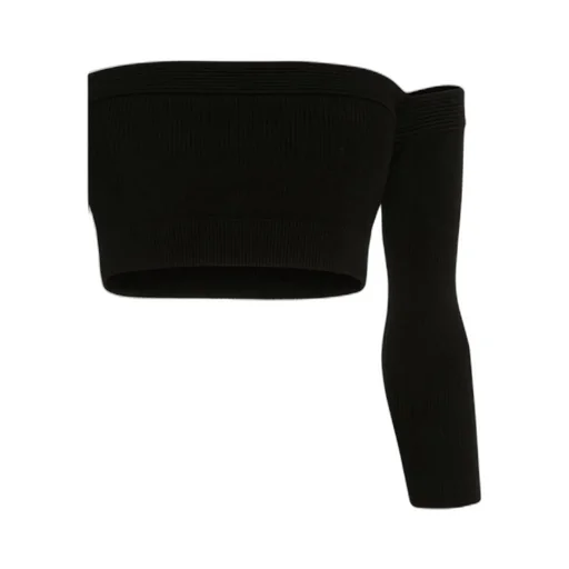 Long-Sleeve Bandeau Top