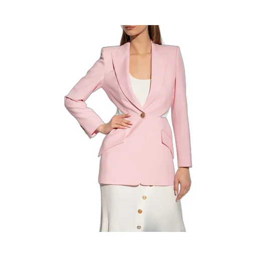 Cut-Out Detail Wool Blazer