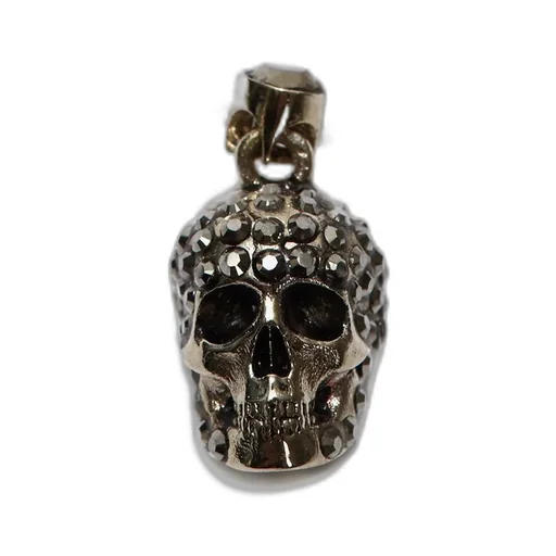 Pave Skull Pendant Necklace