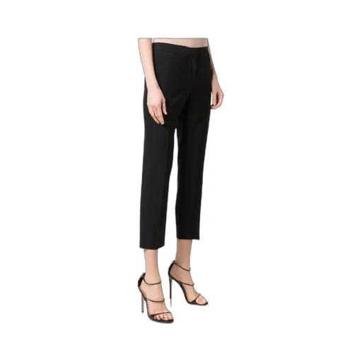 Cropped Slim Cut Trousers