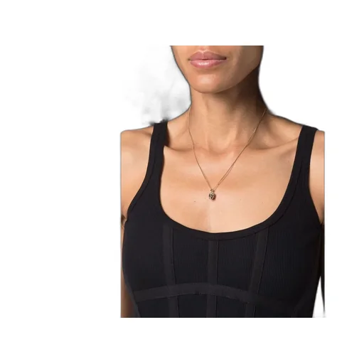 Pave Skull Pendant Necklace