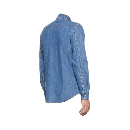 Logo Detailed Denim Shirt