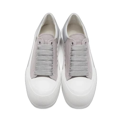 Panelled Lace-Up Sneakers