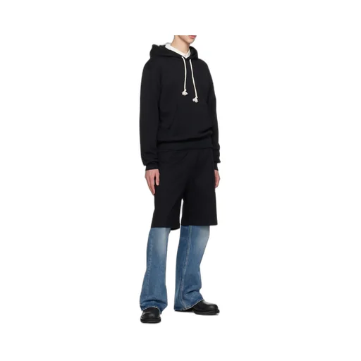 Logo Patch Drawstring Hoodie