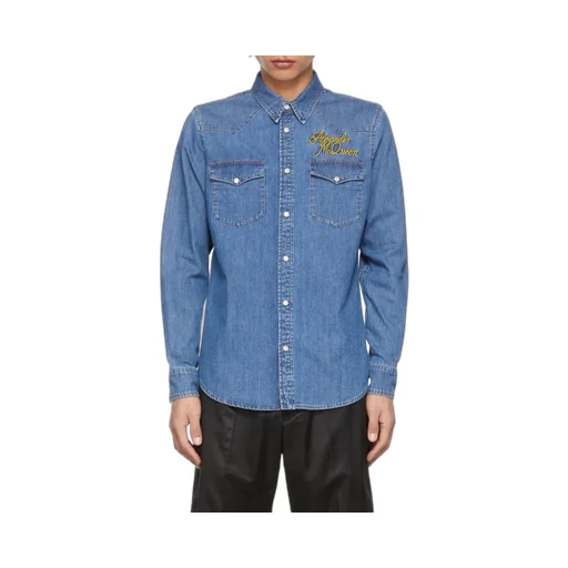 Logo Detailed Denim Shirt