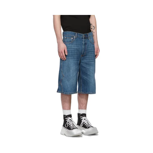 Logo Patch Knee-Length Shorts