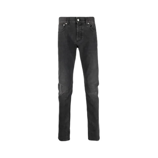 Graffiti Logo Embroidered Jeans