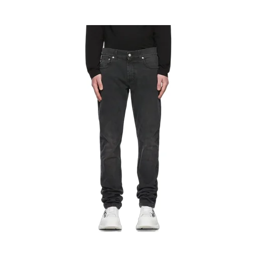 Graffiti Logo Embroidered Jeans