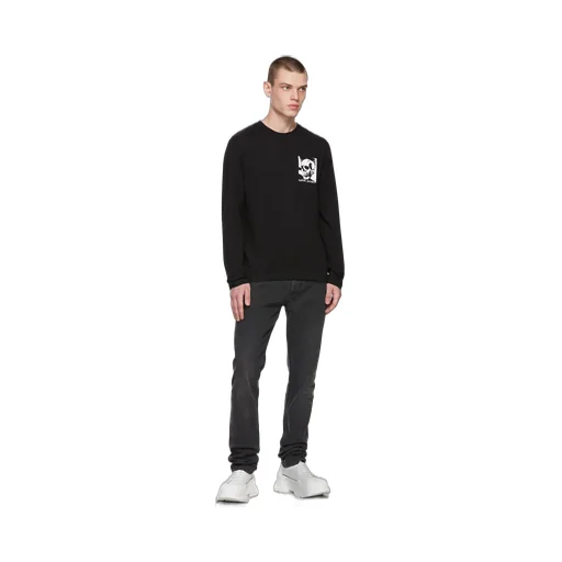 Graffiti Logo Embroidered Jeans