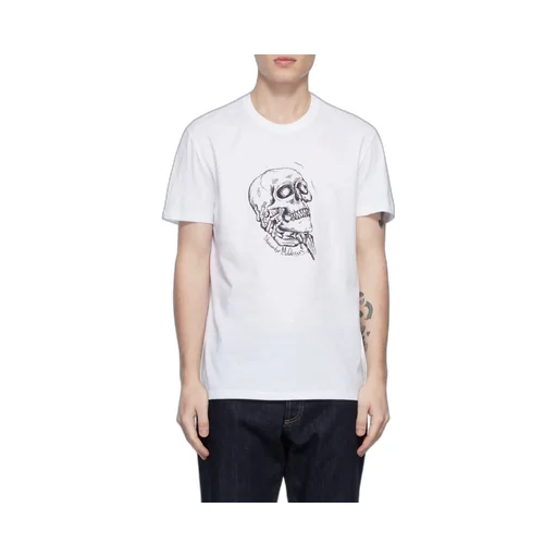Skull Print Crewneck T-Shirt