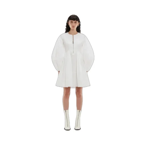 Cocoon Sleeve Zipped Mini Dress