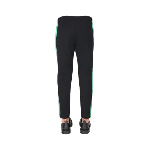 Skull Embroidered Straight-Leg Pants
