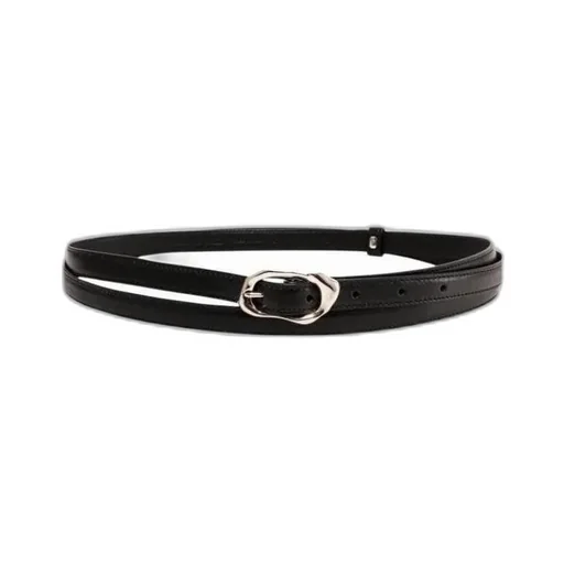 Molten Thin Leather Belt