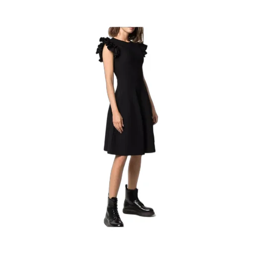 Ruffled Sleeve Mini Dress