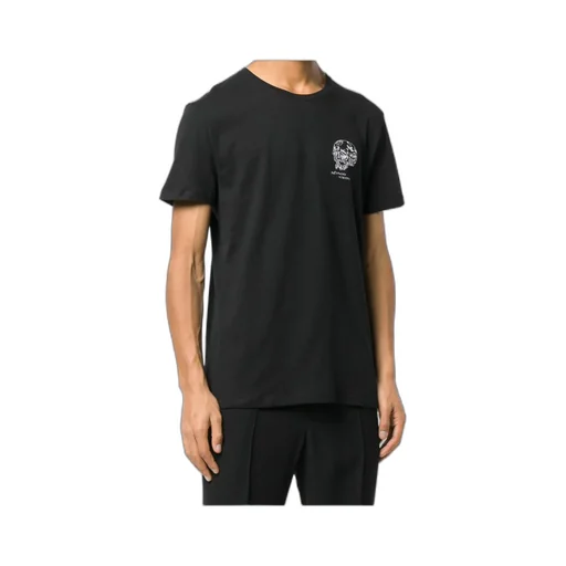 Open-Necked Black Shirt