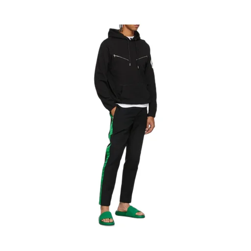 Skull Embroidered Straight-Leg Pants