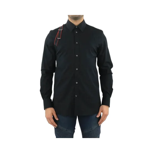Logo Tape Harness Detailed Shirt