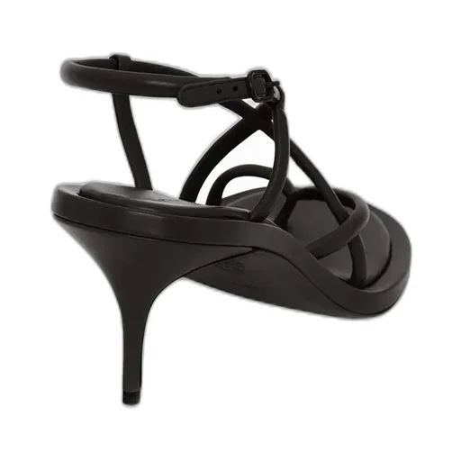 Strappy Kitten-Heeled Sandals